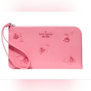 Kate Spade Lucy Pink Floral Wristlet